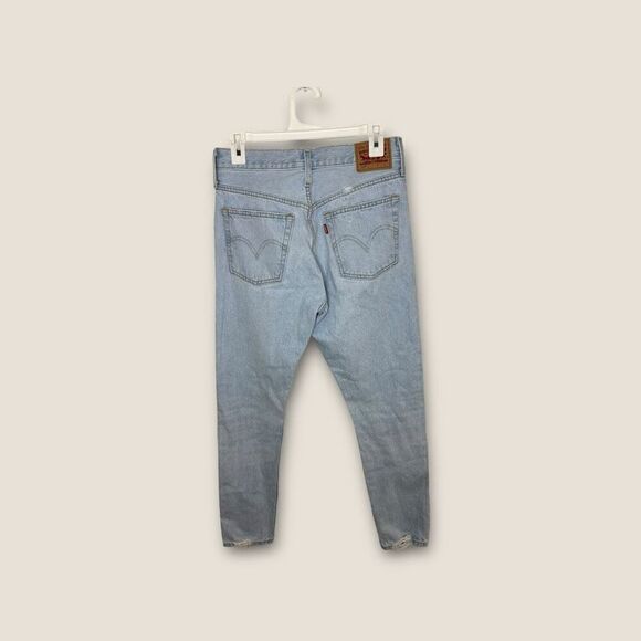 Levi’s 501 Straight Leg Light Wash Jeans Size 27x30 - Picture 2 of 6